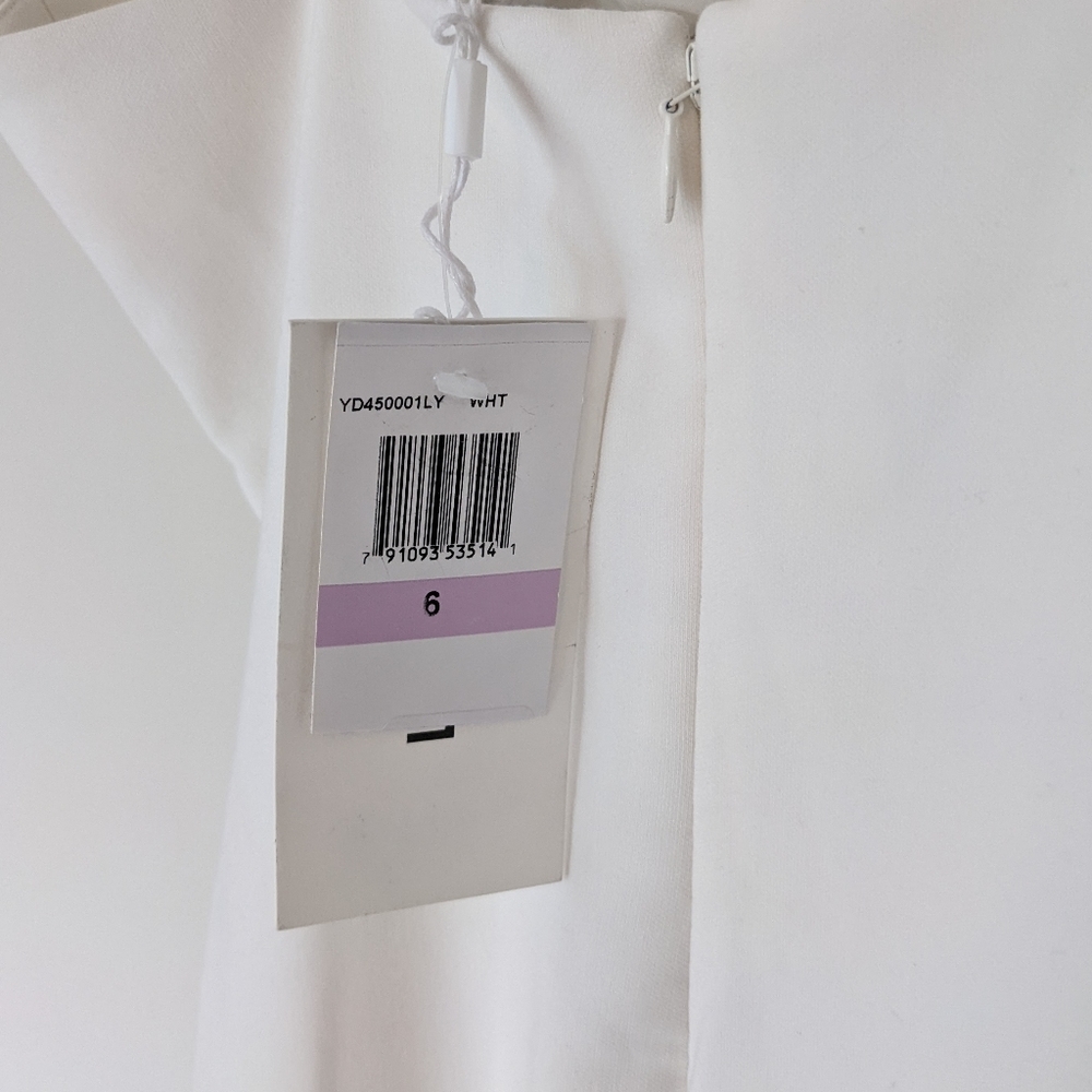 LIKELY x REVOLVE Banks White Flounce Ruffle Hem Mini Dress Size 6 - Picture 10 of 12